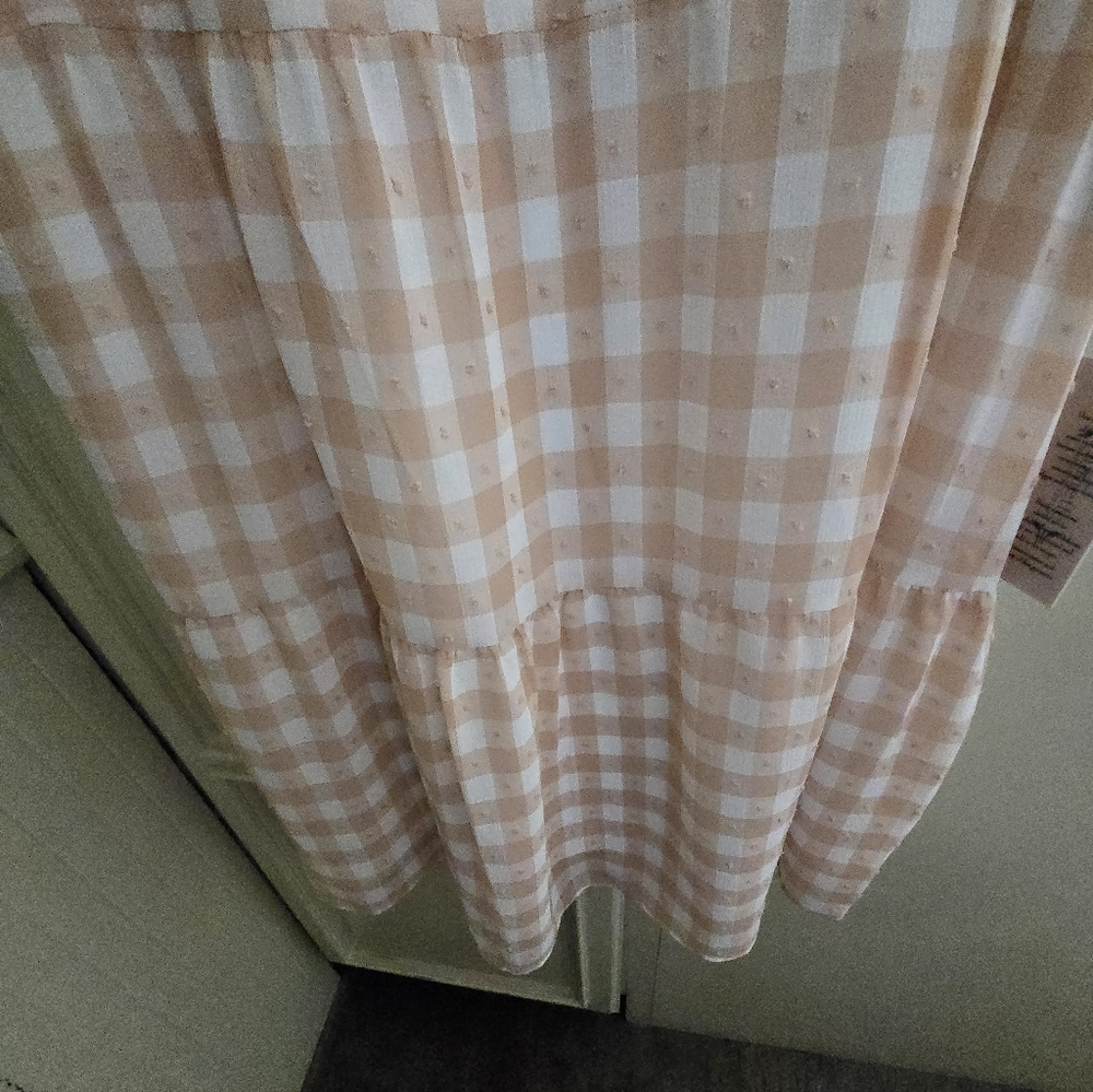 NWT NANETTE LEPORE Blush Gingham Dress - Picture 10 of 10